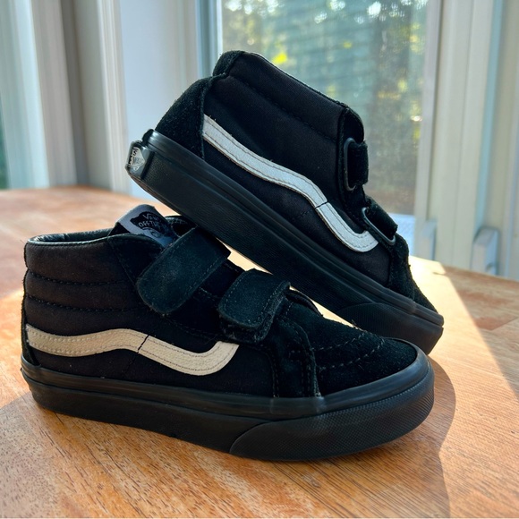 VANS SK8-MID REISSUE V, KIDS, BLACK, SIZE 13, UNISEX - Picture 3 of 9